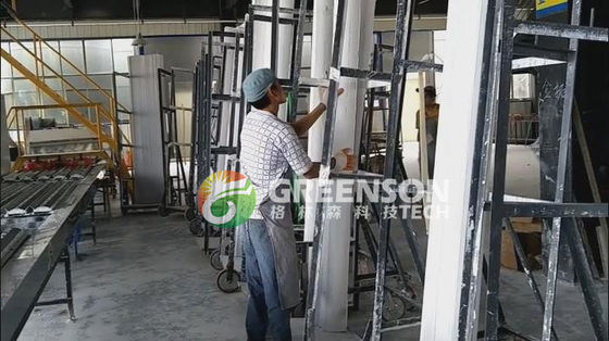 निर्माण सामग्री जिप्सम प्लास्टर कॉर्निस उत्पादन लाइन मशीनरी 42-150 एम उच्च उत्पादन क्षमता के लिए