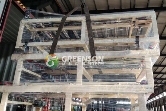 15 मीटर/मिनट समायोज्य गति के साथ लागत प्रभावी 2x2 ड्रॉप सीलिंग टाइल जिप्सम सीलिंग टाइल बनाने की मशीन