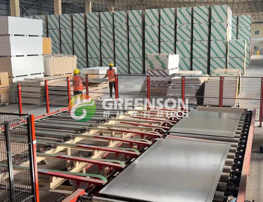 1300mm Effective Laminating Width Gypsum Ceiling Tile Production Line with 2-15m/min Adjustable Speed and PLC System Electric Control