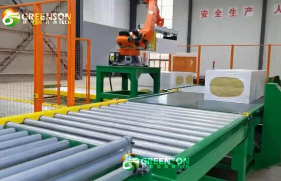 अच्छी कीमत पीएलसी नियंत्रित बेसाल्ट फाइबर उत्पादन लाइन, 1.2 मीटर चौड़ाई और रॉक वूल निर्माण के लिए असीमित बोर्ड लंबाई के साथ ऑनलाइन