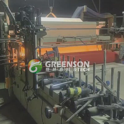 अच्छी कीमत पीएलसी नियंत्रण पूरी तरह से स्वचालित दीवार पैनल लैमिनेटिंग मशीन PUR हॉट मेल्ट और 5-17 मीटर/मिनट उत्पादन गति के साथ ऑनलाइन