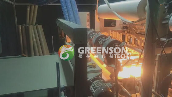 अच्छी कीमत पूरी तरह से स्वचालित पीयूआर गर्म पिघल गोंद लेमिनेटिंग मशीन 5-17m/min के साथ उत्पादन गति के लिए 1220mm*2440-3000mm जिप्सम दीवार पैनल ऑनलाइन