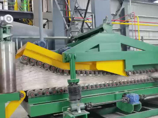 अच्छी कीमत स्वचालित रॉक वॉल उत्पादन लाइन 4-8 T/h क्षमता के साथ पीएलसी नियंत्रण के लिए 30-200 मिमी मोटाई इन्सुलेशन बोर्ड ऑनलाइन