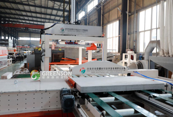 अच्छी कीमत Full Auto Gypsum Board Saw Line High Efficiency Dust Free Cutting For 1200 Mm*3000 Mm Boards ऑनलाइन