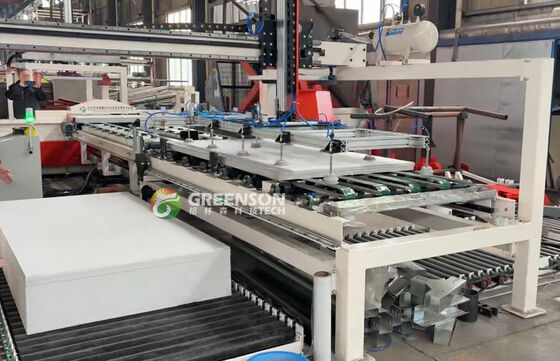 अच्छी कीमत PLC Controlled High Capacity Gypsum Board Sawing Line With Dust Free Operation ऑनलाइन